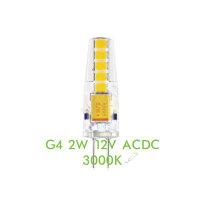 LED Lampe Silicon G4 2 watt warmwei&szlig; ACDC12V 3000K...