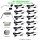 LED Spots 12 x 2Watt 4000K MINI LED-Einbaustrahler mit Wifi Controller Dimmbar
