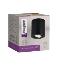 Spotlicht GU10 rund schwarz BH04-30301 – Einbaurahmen für GU10 Leuchtmittel