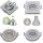 LED Einbaurahmen GU10 inkl. 5 W LED‑Spot, Aluminium, warmweiß, dimmbar