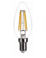 LED E14 5W C35 2700K klarglas LED Filament Lampe