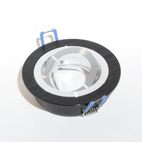Einbaurahmen GU10 rund Schwarz &ndash; 360&deg;...