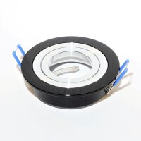 Einbaurahmen GU10 rund Schwarz &ndash; 360&deg;...