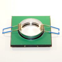 Spiegelglas‑Einbaurahmen GU10 eckig – Anthrazit, edles Design