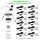 LED Minispot‑Set 12×2 W 3000 K IP65 Weiß dimmbar mit Netzteil & Funkfernbedienung