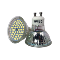 LED GU10 Lampe , 60xSMD chip , Lichtfarbe Natur Weiß / 4000K,