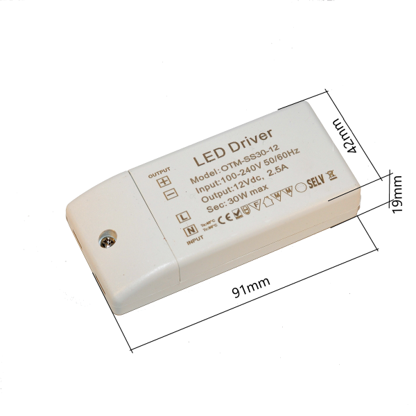 IP67 LED Trafo Treiber Netzteil Driver Transformator 15/30/40/60/75 watt 12V 
