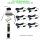 LED Spots 6 x 2Watt 3000K MINI LED-Einbaustrahler mit Wifi Controller Dimmbar  und 4 Zonen Fernbedienung
