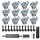 SET LED Mini Spots 12 x 2Watt 3000K MINI LED Einbaustrahler Dimmbar #1