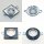 LED Einbaustrahler Rahmen GU10 230V Einbauspot Einbaurahmen Spot Eckig/Rund inkl. Sockel