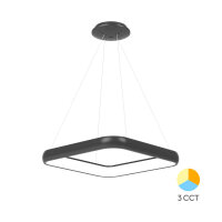 LED Pendelleuchte MLP-PD SQR 46 W 3-in-1 Schwarz –...