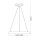 LED Pendelleuchte MLP-PD SQR 46 W 3-in-1 Schwarz – Stylische Deckenleuchte