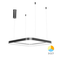 LED Deckenlampe SLP-PD SQR 46 W 3-in-1 Schwarz –...