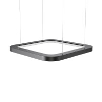 LED Deckenlampe SLP-PD SQR 46 W 3-in-1 Schwarz – Stylische Wohnraumleuchte