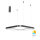 LED Deckenlampe SLP-PD SQR 46 W 3-in-1 Schwarz – Stylische Wohnraumleuchte