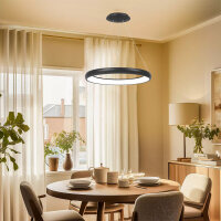 LED Deckenleuchte MLP-PD 46 W RND Schwarz – 3-in-1 Farbtemperaturwahl