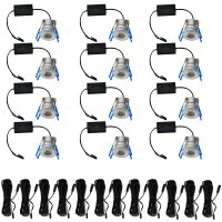 LED‑Minispot‑Set 12&times;2 W 4000 K IP65 dimmbar inkl....