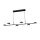LED-Pendelleuchte BRY-ARCANA 48 W – 120 cm, 3000 K, Schwarz, 6-flammig