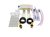 Treppen-LED-Lichtschranke mit Reflektor-Controller, LED Treppenbeleuchtung mit Lichtschranke mit Reflektor, 32 Stufen, Automatische Treppensteuerung