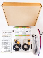 Treppen-LED-Lichtschranke mit Reflektor-Controller, LED Treppenbeleuchtung mit Lichtschranke mit Reflektor, 32 Stufen, Automatische Treppensteuerung