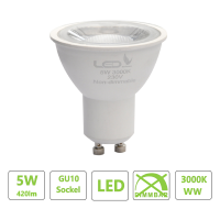 Hochwertige  GU10 LED Spot 5Watt Lampe 3000K 60&deg;...