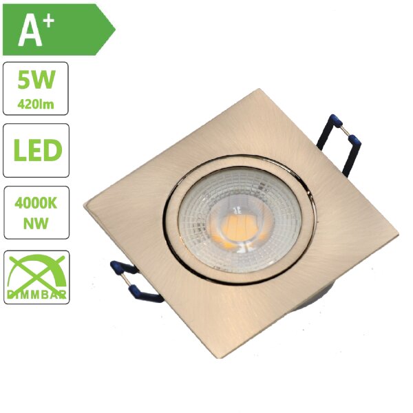 LED Einbaustrahler schwenkbarer Spotlight Rund LED-Licht-Modul 5 watt 4000K 