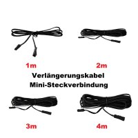 Verlängerungskabel 2‑pol. Mini‑DC, 1 – 4 m, Niedervolt Plug‑&‑Play