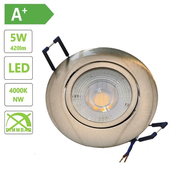LED Einbaustrahler schwenkbarer 4000, LED-Licht-Modul € Watt 5 Spotlight 5,76