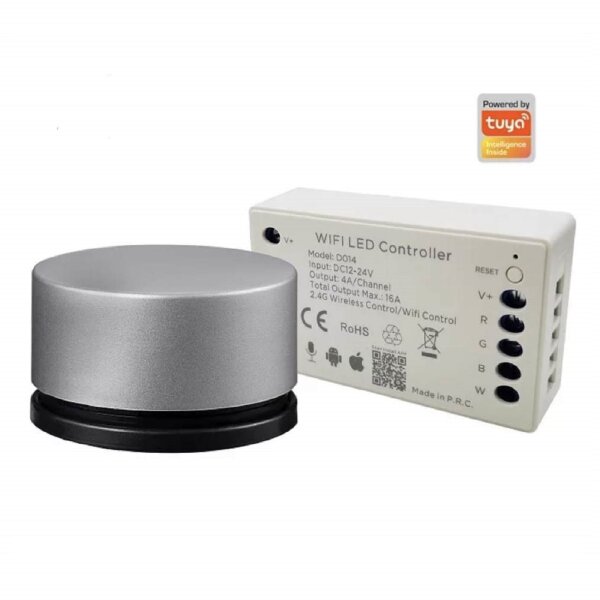 Wi‑Fi LED‑Controller 24 V mit 2,4 GHz‑Fernbedienung & App‑Steuerung