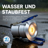 LED Spots 12 x 2Watt 3000K MINI LED-Einbaustrahler mit Wifi Controller Dimmbar