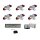 LED Spots 6 x 2Watt 4000K MINI LED-Einbaustrahler mit Wifi Controller Dimmbar