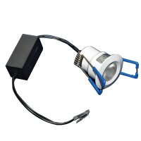 LED‑Minispot 2 W 3000 K IP65 – Korpus Weiß, Einzelspot (Netzteil separat)