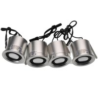 Bluetooth‑Einbaulautsprecher‑Set 4×20 W IP65 – Bad & Terrasse, Weiß