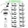 LED Minispot‑Set 12×2 W 3000 K IP65 Weiß dimmbar mit Funk­steuerung & Netzteil
