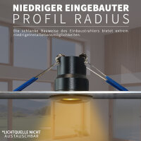 SET LED Mini Spots 12 x 2Watt 3000K MINI LED Einbaustrahler Dimmbar