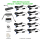 LED Minispot-Set 9×2 W 3000 K IP65 dimmbar mit Funkfernbedienung