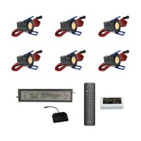 SET LED Mini Spots 6 x 2Watt 3000K MINI LED Einbaustrahler Dimmbar