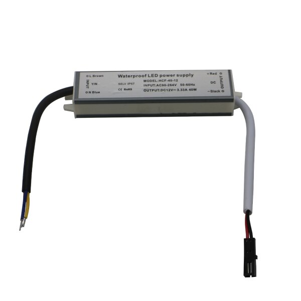 LED Trafo Treiber Netzteil Driver Transformator 15/30/40/60/75 watt-12V / IP67 40 Watt