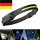 COB/XPE LED Stirnlampe 350 lm, USB-wiederaufladbar, IPX4 Outdoor