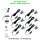 LED-Minispot-Set 6 × 2 W IP65 dimmbar mit Funkfernbedienung & Netzteil