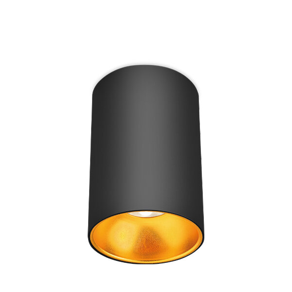 Rund - Schwarz / Gold
