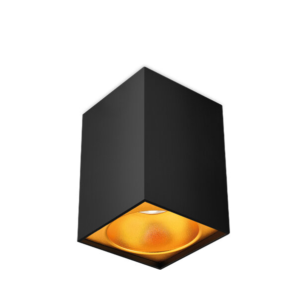Eckig - Schwarz / Gold